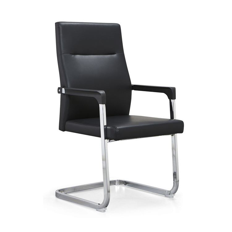 910C办公椅电脑椅弓形椅书桌椅皮椅会议椅简约会客座椅职员椅