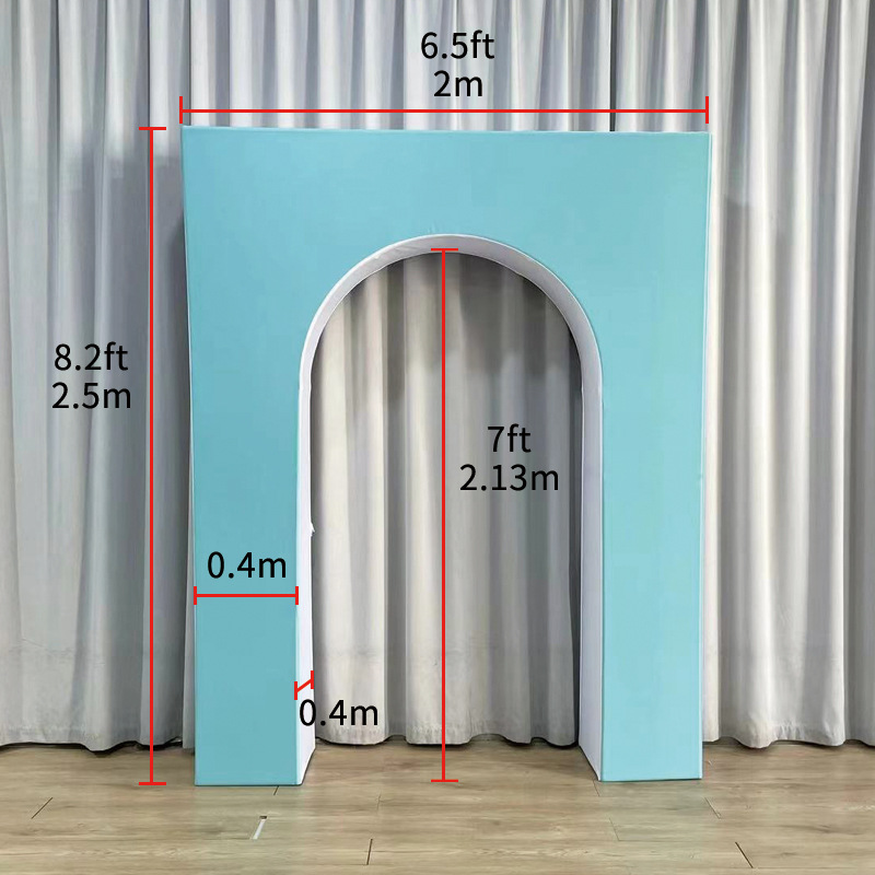 跨境新款婚礼背景架派对背景装饰道具户外婚庆摆件铝合金拱门架子